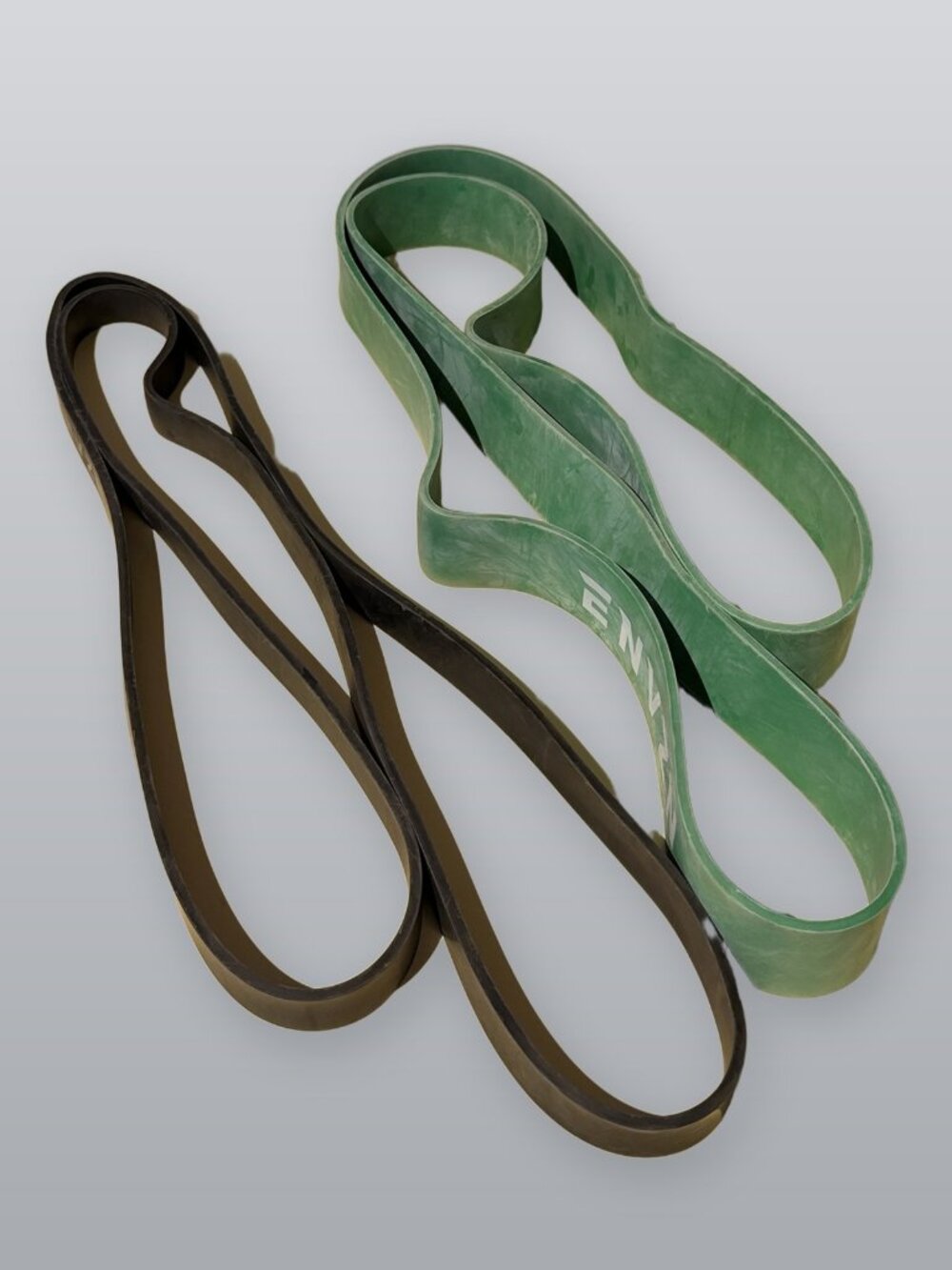 ENVZN Resistance Bands Set Green Black Pull Up Assist Loop Bands 2 Pack